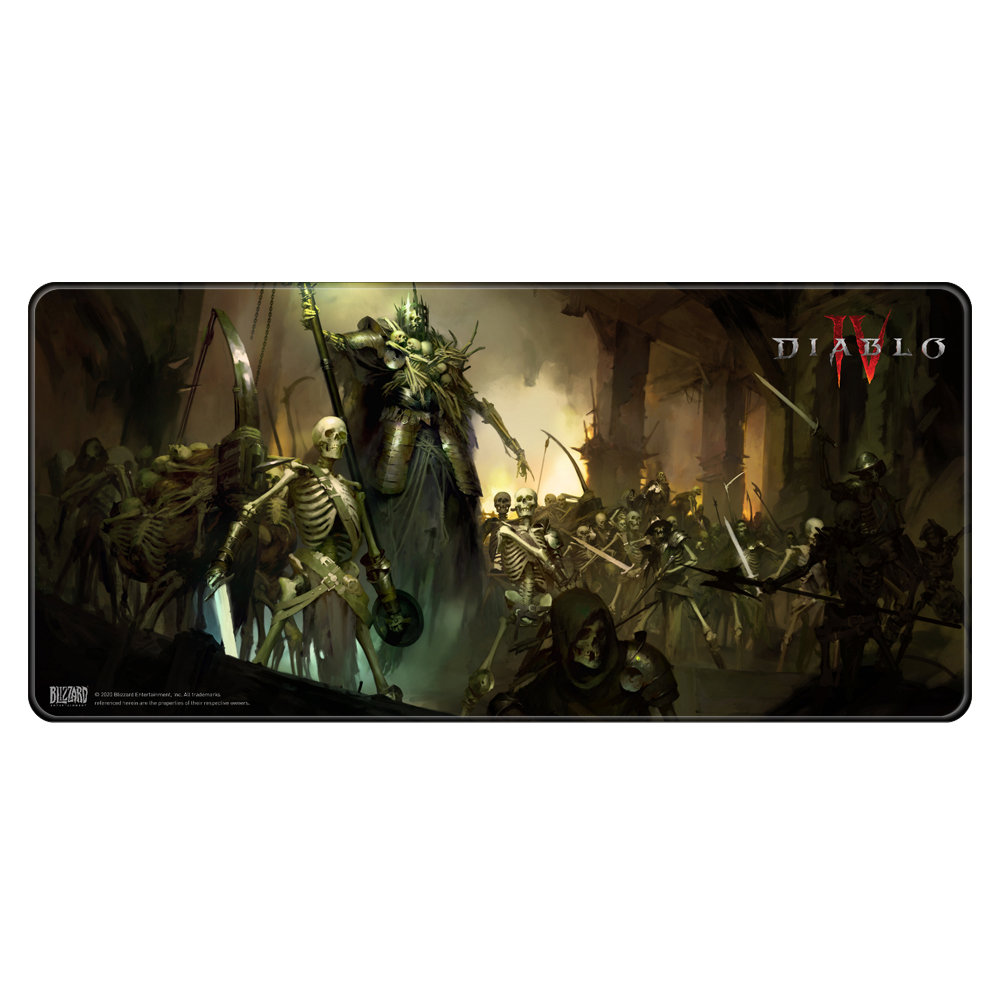Podkładka pod mysz dla graczy XL Diablo IV - Skeleton King