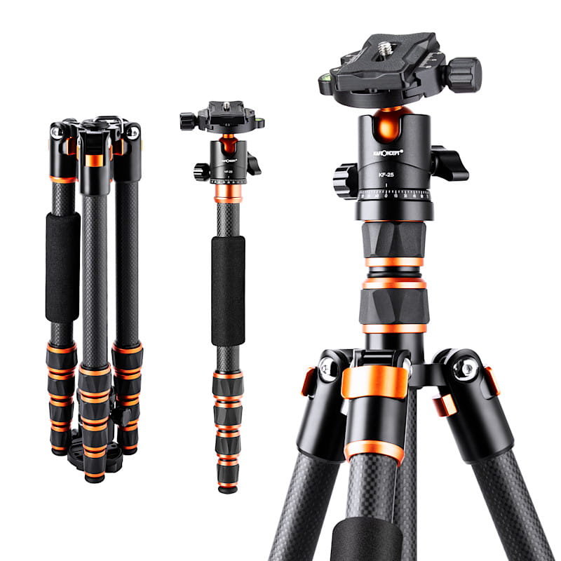 Karbonowy statyw fotograficzny 152cm K&F Concept BA225 KF09.077V3