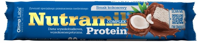 Olimp nutramil complex protein baton 60 g (smak kokosowy)