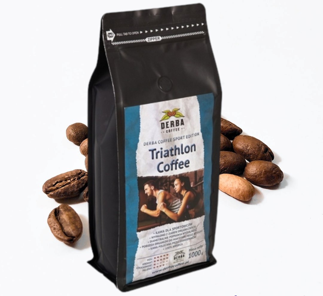 Kawa ziarnista DERBA COFFEE TRIATHLON Coffee KAWA DLA SPORTOWCÓW 1kg