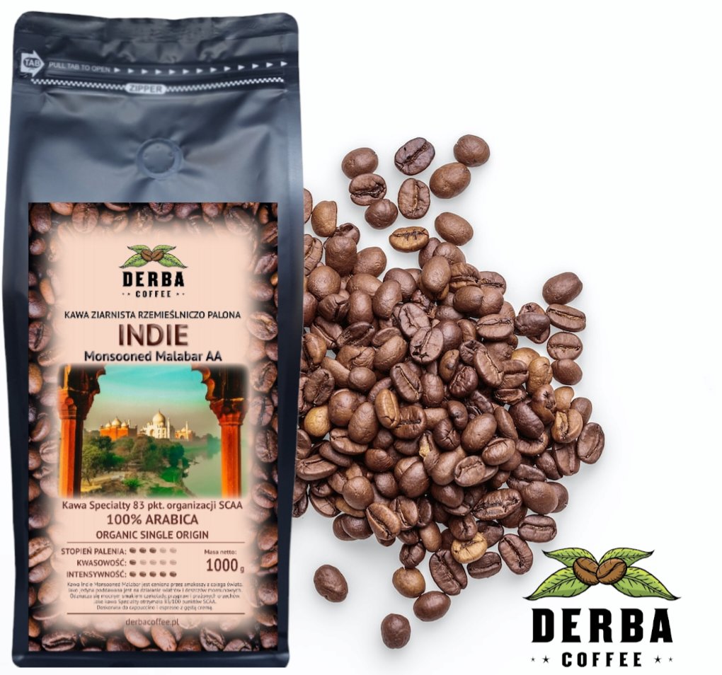 Kawa ziarnista DERBA COFFEE INDIE Monsooned Malabar 