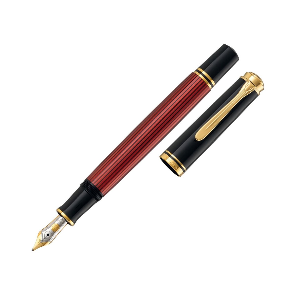 Pelikan Souveran M400 czarno-czerwone, stalówka M