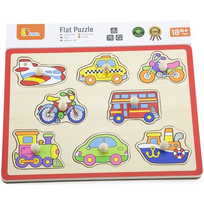 Viga Viga, puzzle drewniane, Pojazdy