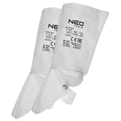 Ochraniacze spawalnicze na buty nagolenniki skóra NEO 97-673