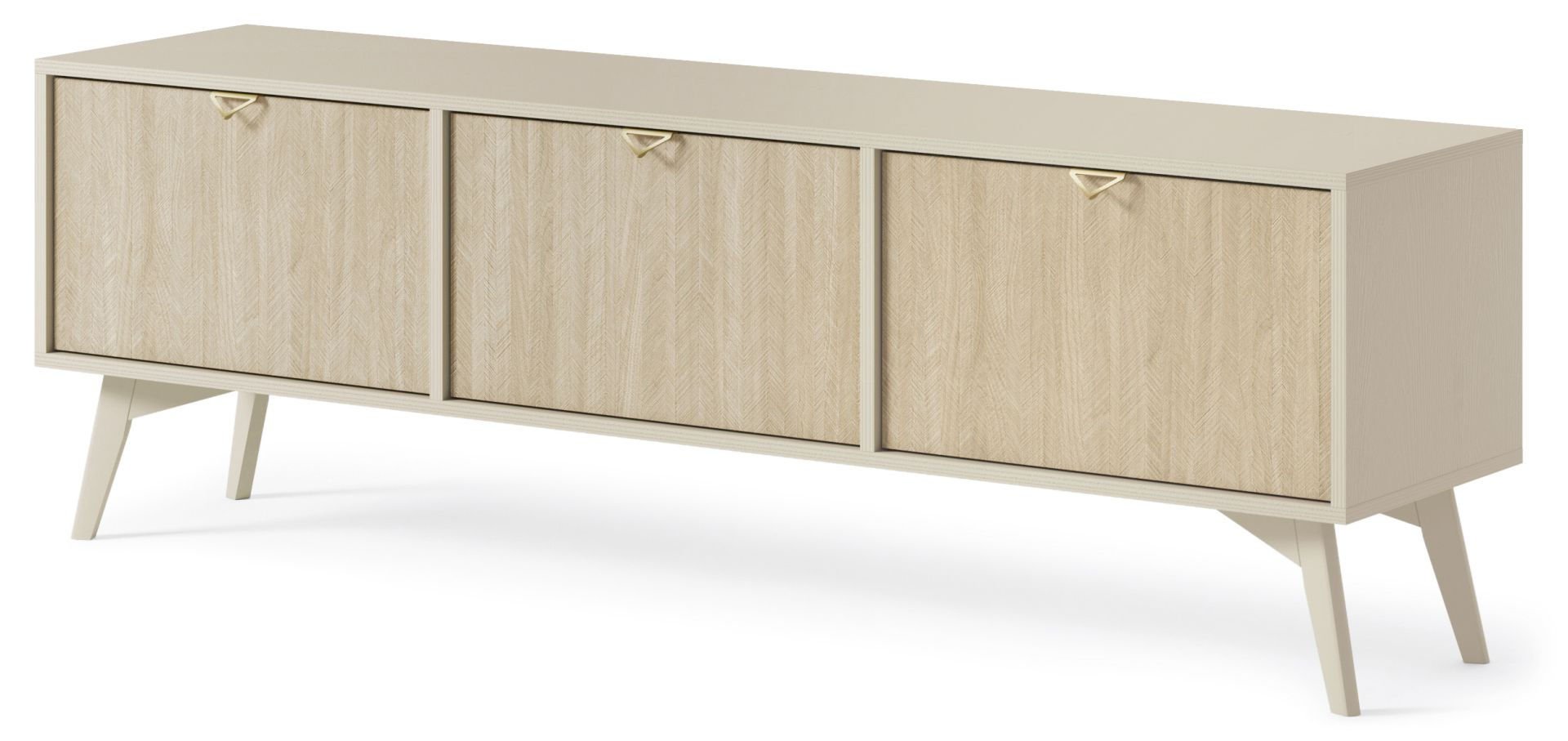 Szafka Rtv Forest Rtv158 Beż Piaskowy / Jodełka Scandi