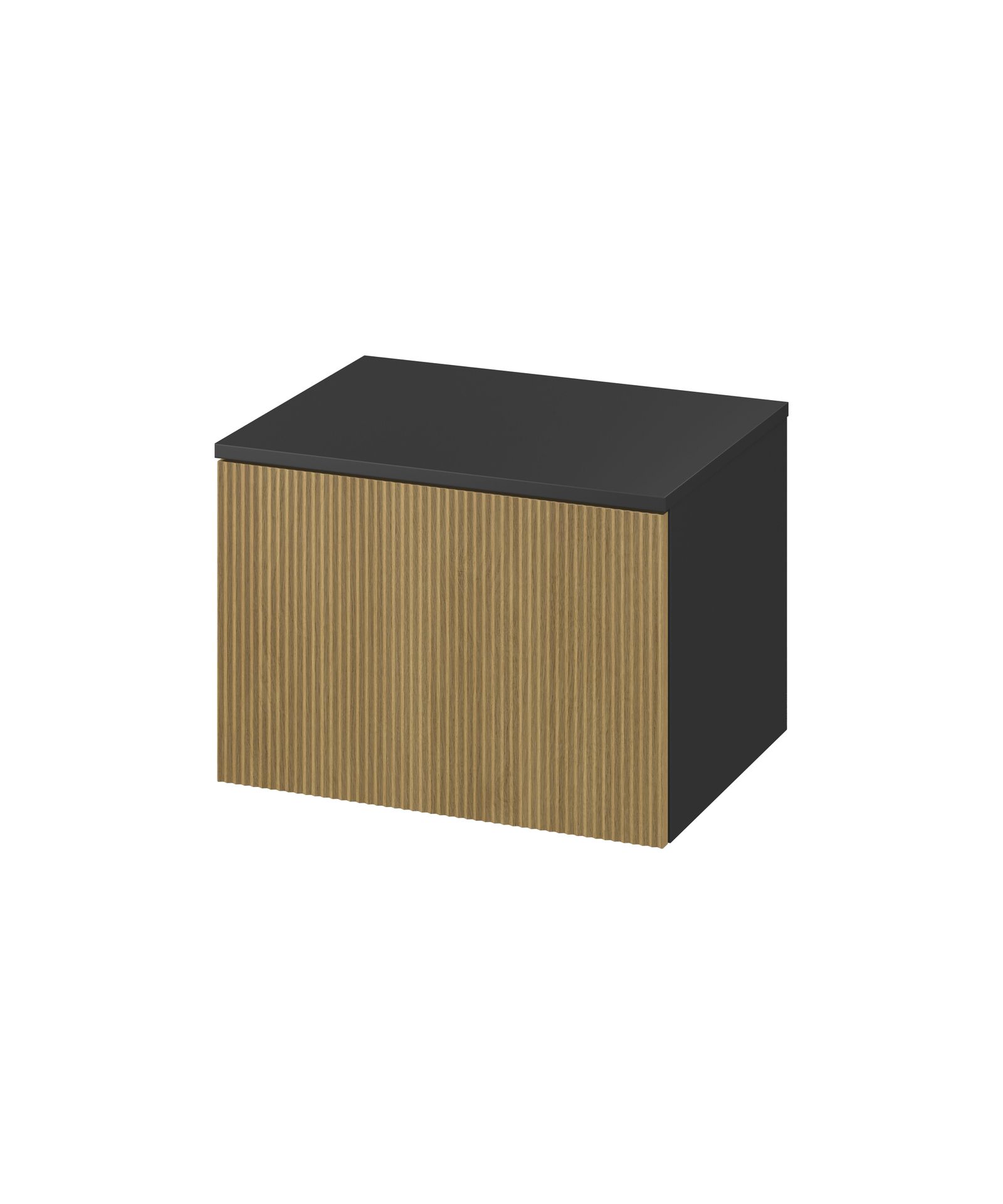 Szafka łazienkowa pod umywalkę z blatem Meissen Keramik Werta 60 cm jasne drewno S1005-008