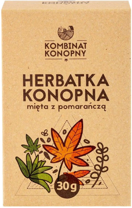 Herbatka konopna - mięta z pomarańczą