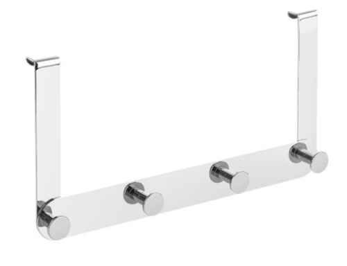 Laveo Miri wieszak poczwórny na kabinę prysznicową chrom