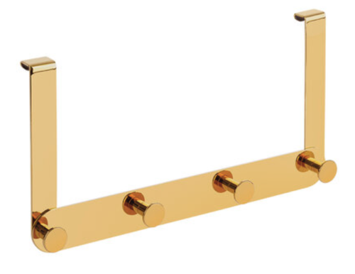 Laveo Miri wieszak poczwórny na kabinę prysznicową złoty