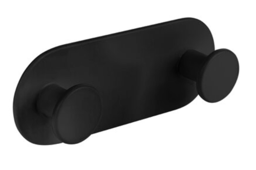 Laveo Miri wieszak podwójny czarny