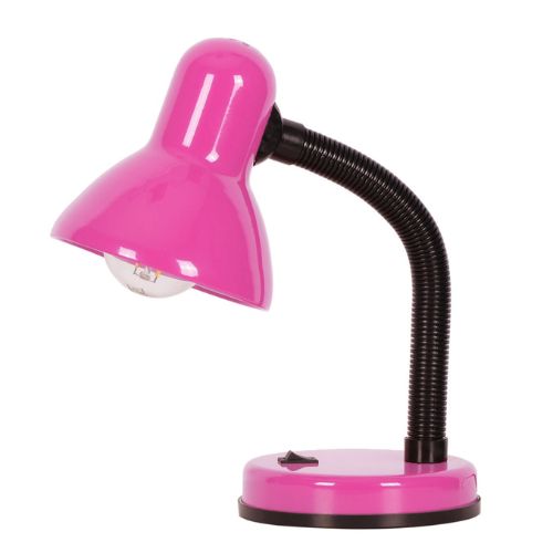 Lampka biurkowa dla ucznia K-MT-203 Cariba, lampka młodzieżowa, różowa