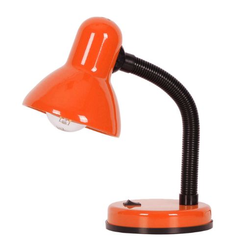 Lampka biurkowa dla ucznia K-MT-203 Cariba, lampka młodzieżowa, pomarańczowa