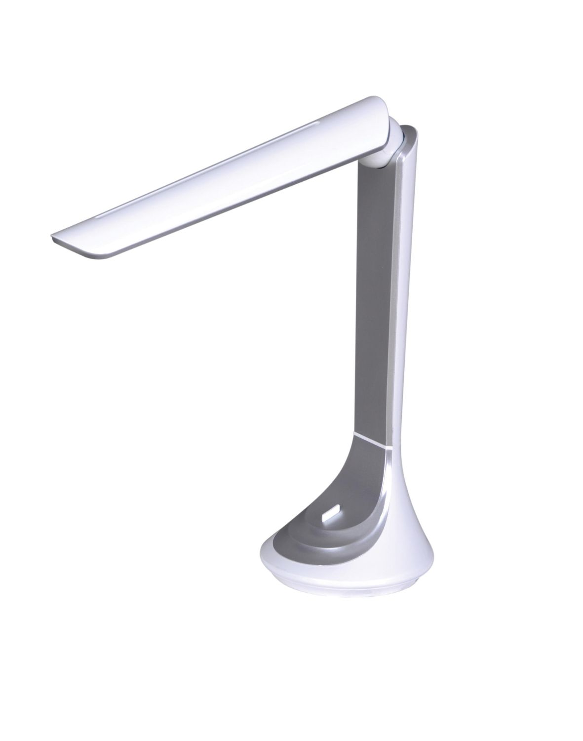 Lampka biurkowa LED Aston K-MT-205 srebrna, do biura, do pokoju dziecka