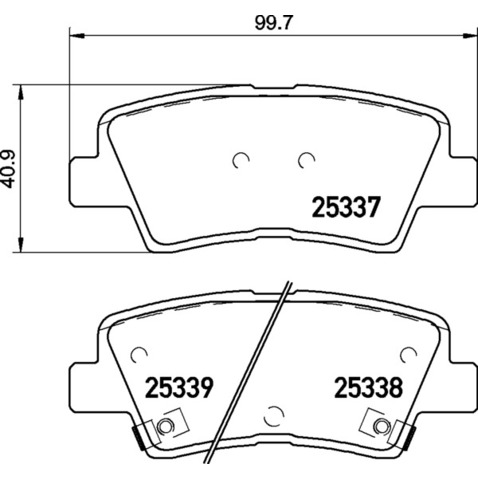 Klocki hamulcowe - komplet BREMBO P 30 094X