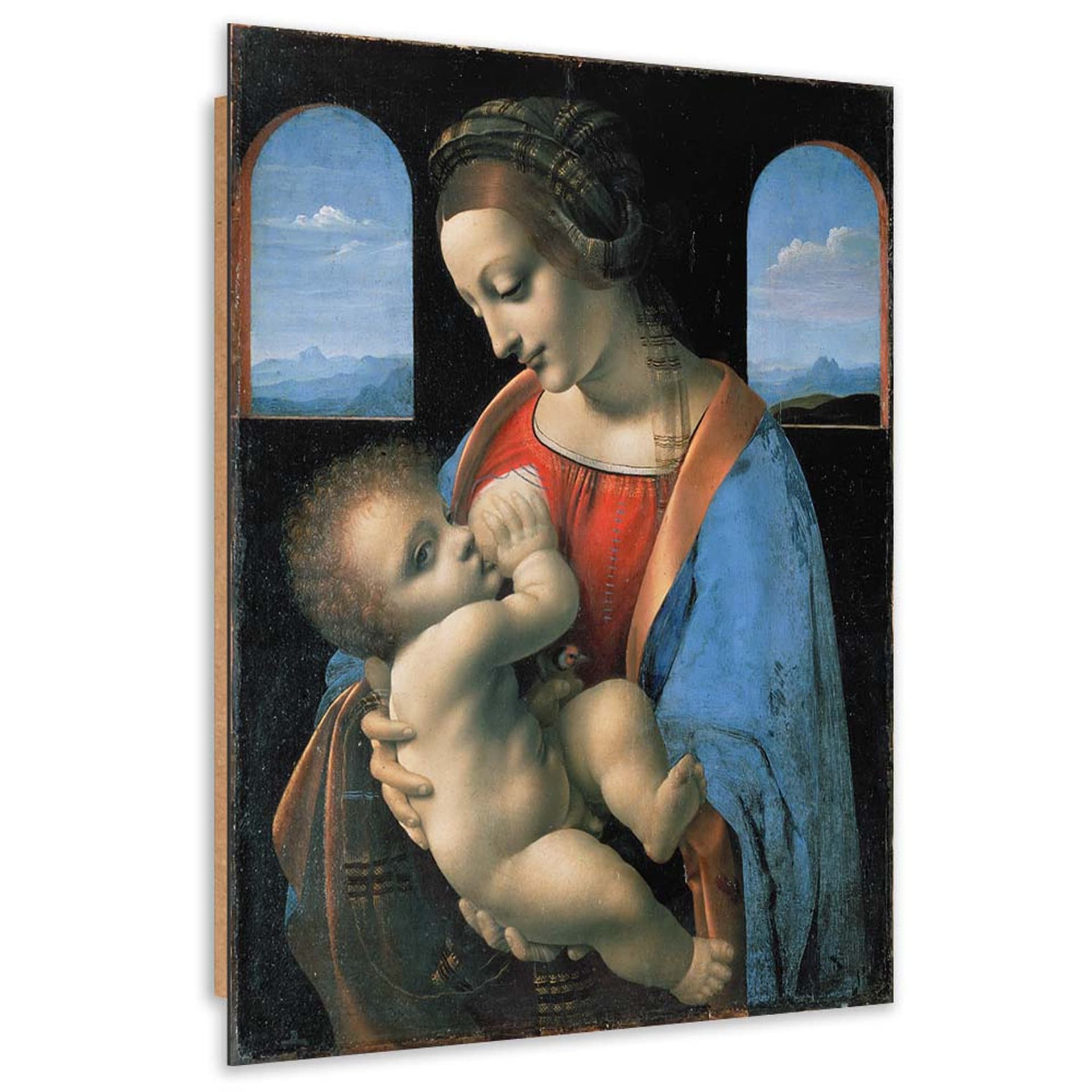 Obraz Deco Panel, Madonna Litta - Da Vinci reprodukcja (Rozmiar 70x100)