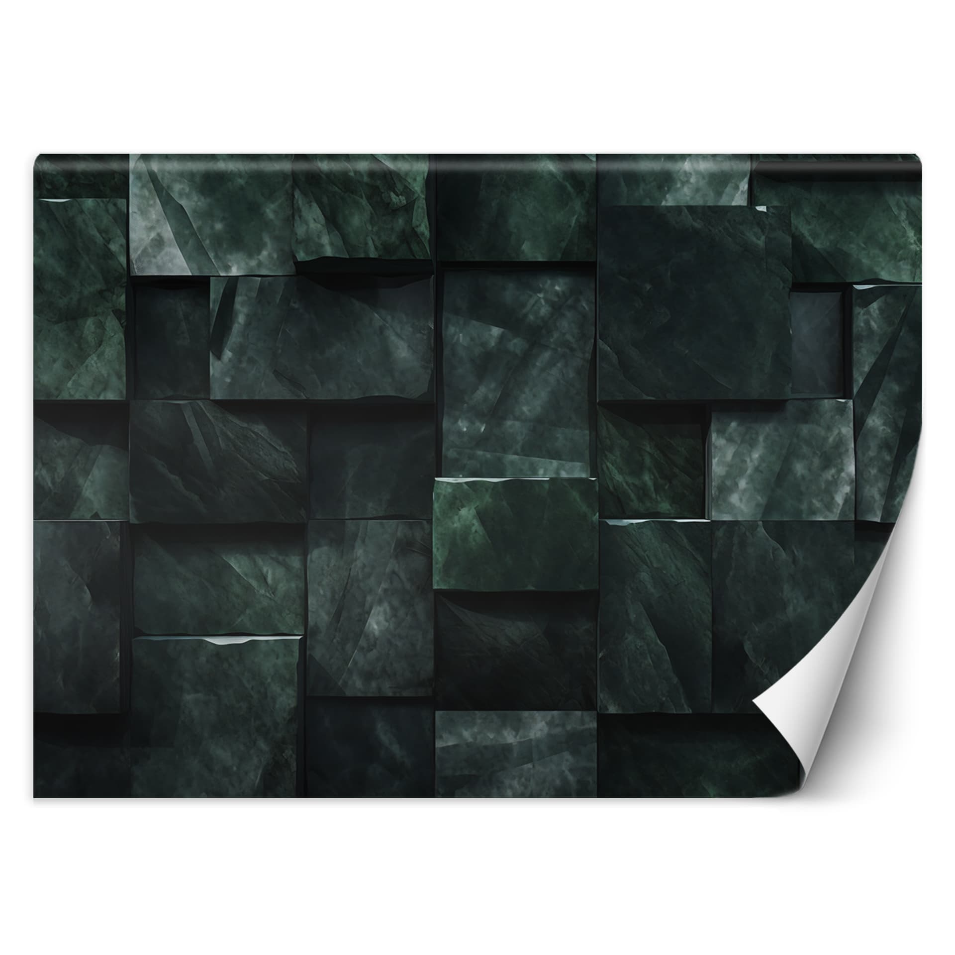 Fototapeta, Zielone sześciany 3D (Rozmiar 250x175)