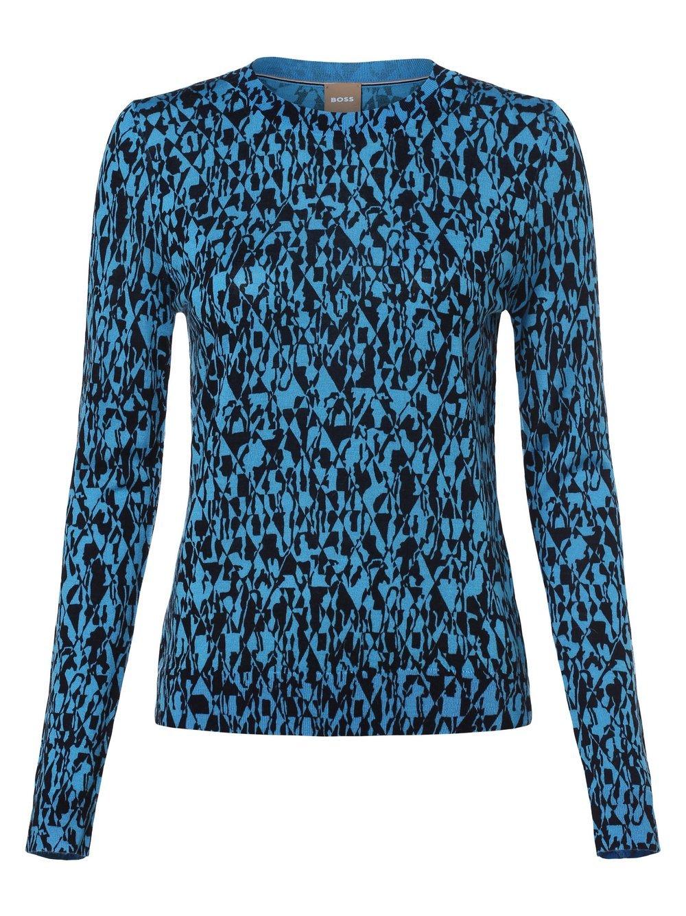 BOSS - Sweter damski  Fariday, niebieski