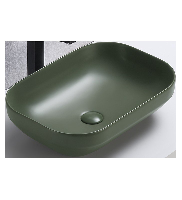 UN-NELI-MFG Umywalka/Washabsin/Matowa Zieleń Lasu/Matt Forest Green 50,4 cm