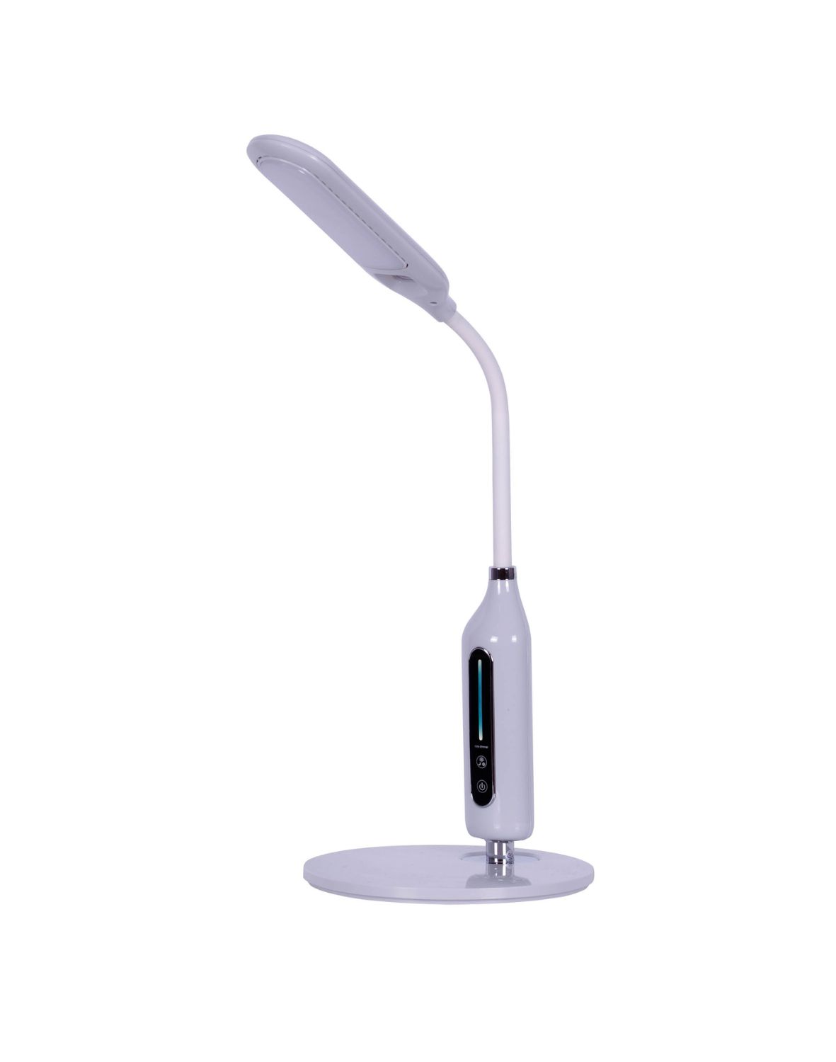 Lampka biurkowa LED ze zmienną barwą Mida K-BL1072 srebrna, regulowana