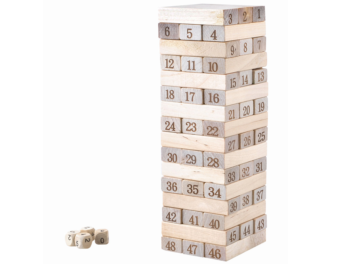 IsoTrade JENGA: Drewniana Chwiejąca się Wieża