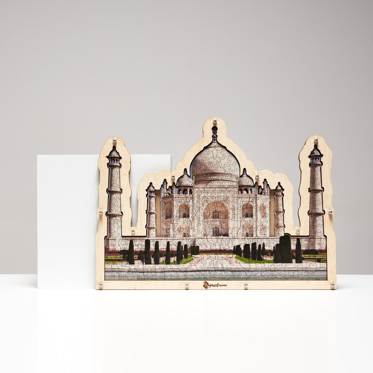 Zapuzzlowani puzzle Taj Mahal w ramce