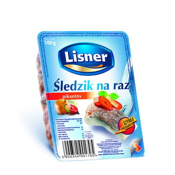 Śledzik na raz pikantny z chili Lisner 100g