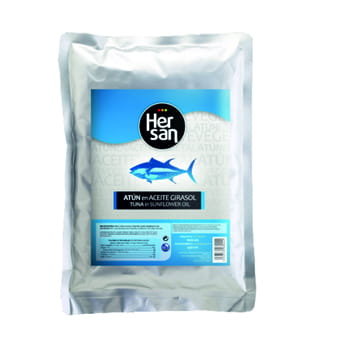 Tuńczyk kawałki w oleju 1 kg Hersan