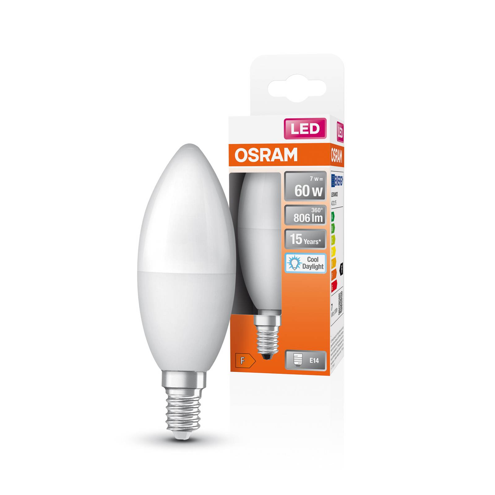 OSRAM Star świeca LED E14 7,5W 806lm 6 500 K mat