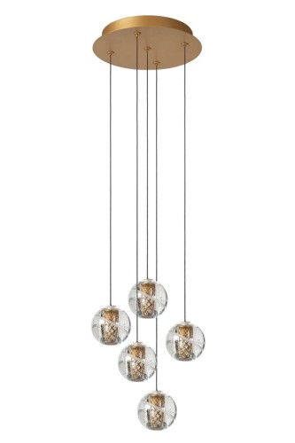 Dilenko lampa wisząca 5xLED/3W złota 13497/15/02