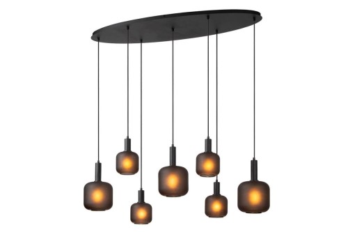 Eloise lampa wisząca 7xE27 czarna 45405/07/30