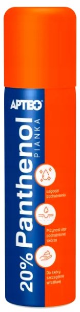 Apteo, Panthenol 20 % pianka na oparzenia, 150 ml