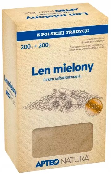 Synoptis PHARMA SP. Z O.O. Apteo Natura Len mielony 200 g + 200 g 3541941