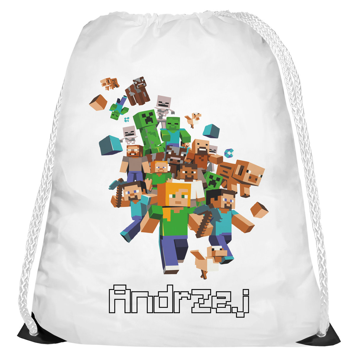 Worek Workoplecak Plecak Na Buty Dla Dziecka Do Szkoły Minecraft Wf