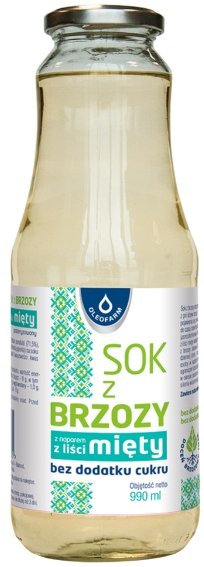 Oleofarm Sok z brzozy + napar z liści mięty bez dodatku cukru - 300ml 03241