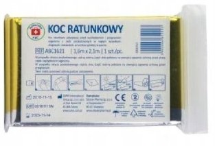 SILESIAN PHARMA Koc ratunkowy 160 cm x 210 cm x 1 szt Apteczka ABC