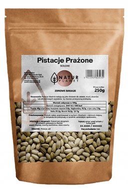 NaturPlanet Pistacje solone prażone 250 g