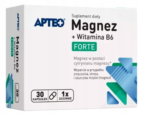 Synoptis PHARMA SP Z O.O APTEO Magnez Forte + Wit B6 30kaps 8988601