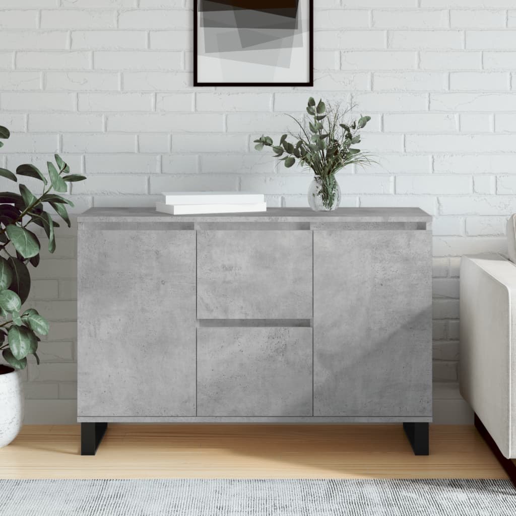 Szafka, szarość betonu, 104x35x70 cm, materiał drewnopochodny Lumarko!
