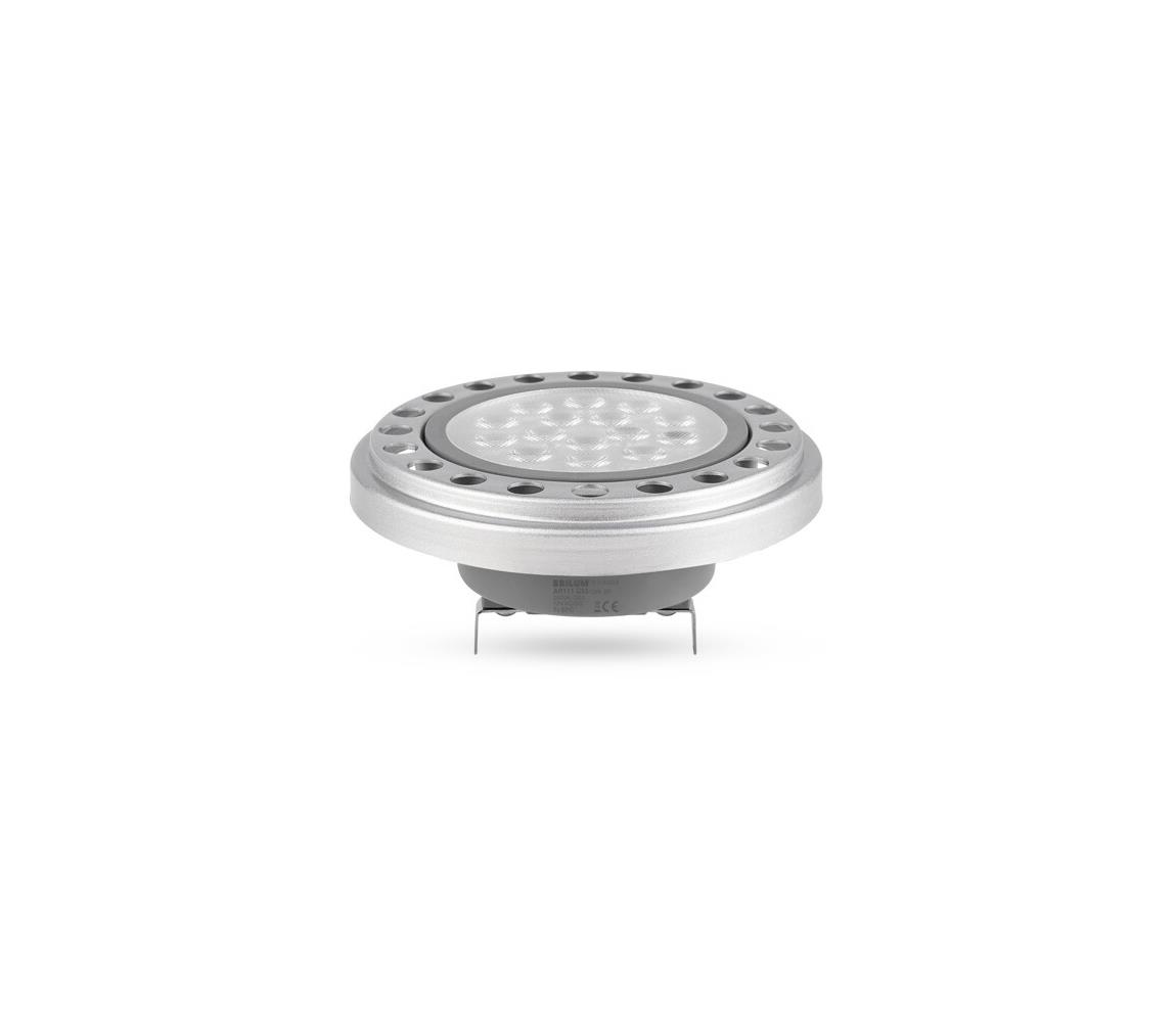 LED Żarówka AR111 G53/12W/12V 3000K srebrne 30°