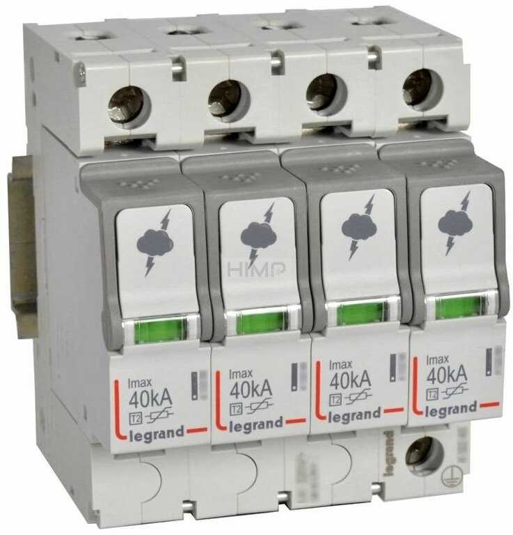 Legrand Ogranicznik przepięć C Typ 2 4P 40kA 2,1kV IT-440V ON 300 412233 412233