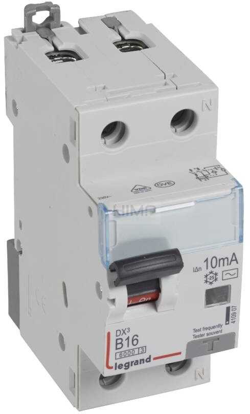 LEGRAND RÓŻNICOWONADPRĄDOWY P 312 2P B 16A 10MA TYP AC SERII DX3, 410907 LEGRA