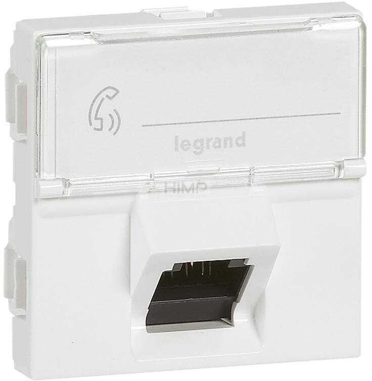 Legrand 076509 MOSAIC 2 moduły RJ45 kat. 6A UTP Białe 45°