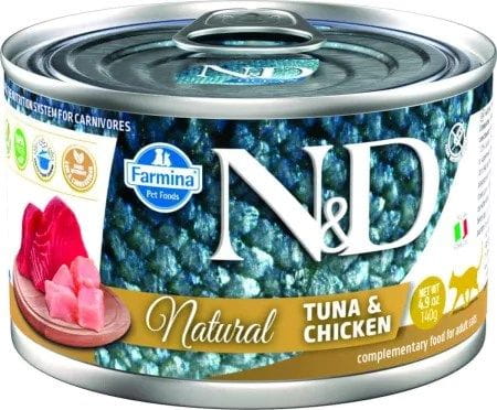 N&D CAT NATURAL Tuńczyk&Kurczak 140g