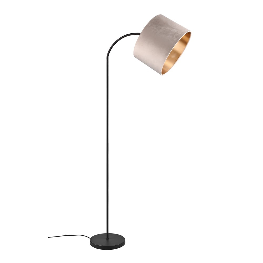 Czarna/beżowa lampa stojąca (wysokość 205 cm) Julieta – Trio