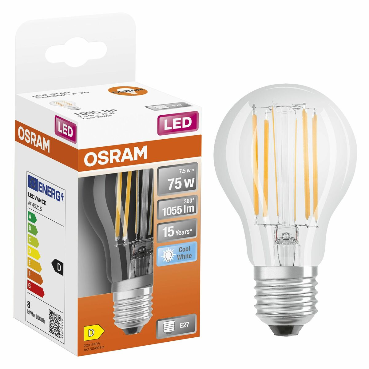 Żarówka LED E27 7,5 W 1055 lm Neutralna biel Osram
