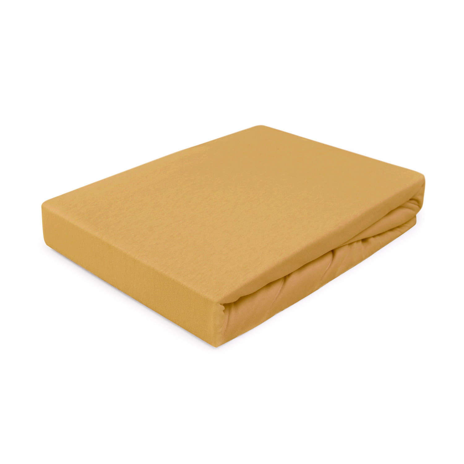 Prześcieradło jersey 120x200 z gumką musztardowe Darymex