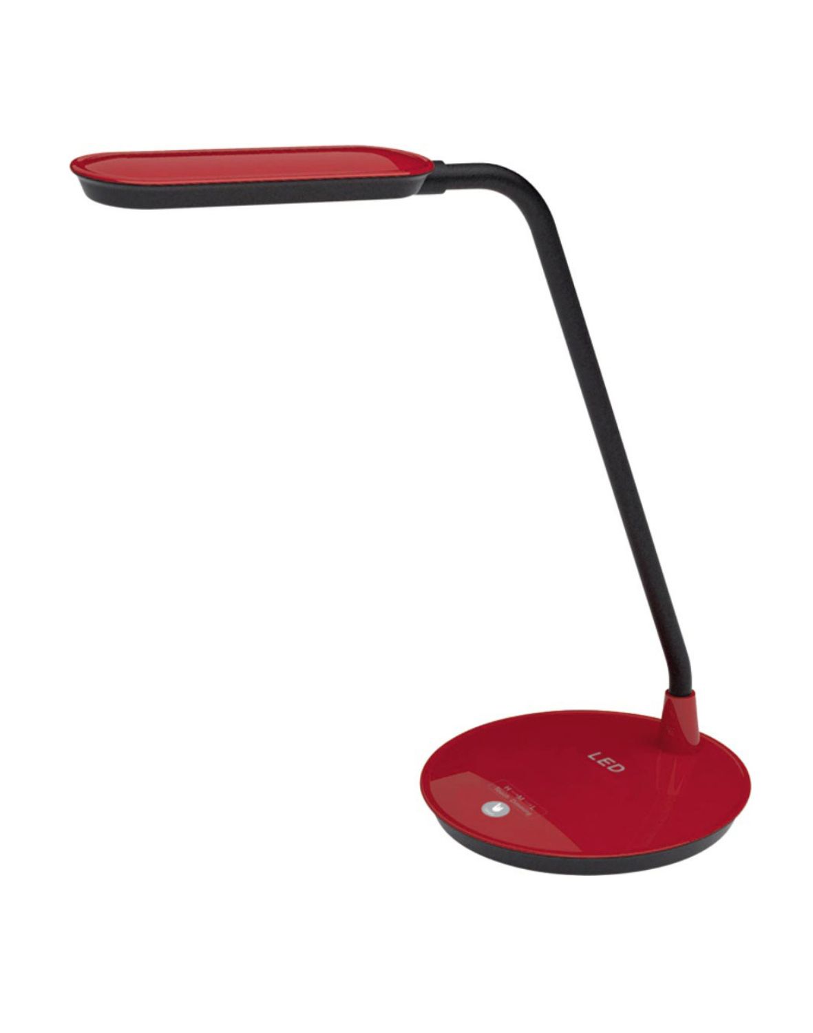 Lampka biurkowa LED dotykowa K-BL1208 Solo czerwona, młodzieżowa, do biura