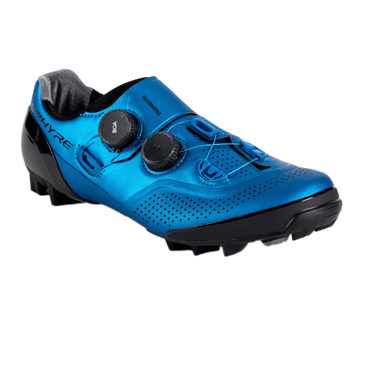 Buty Rowerowe Mtb Męskie Shimano Sh-Xc902 Niebieskie Eshxc902Mcb01S43000 45 Eu