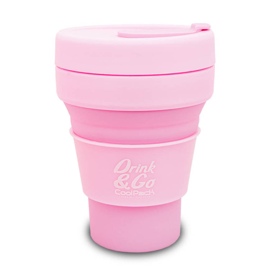 Patio, kubek silikonowy 355 ml pastelowy powder pink