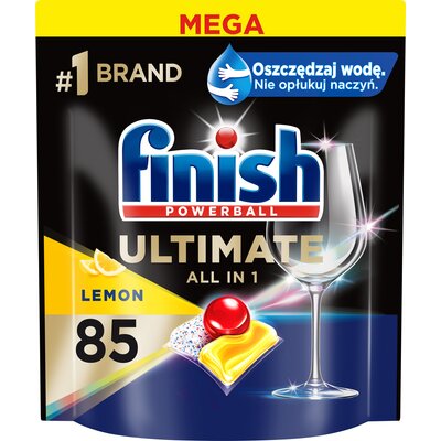 Kapsułki do zmywarki FINISH Powerball Ultimate  All in 1 Lemon - 85 szt.